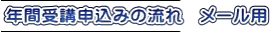 年間受講申込みの流れ　メール用